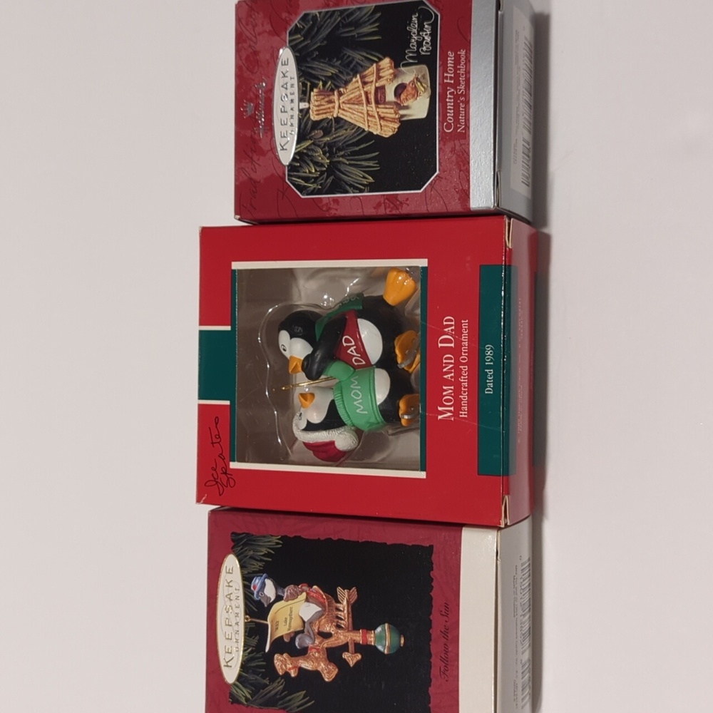 Hallmark Keepsake Christmas Ornaments Lot of 3 Bird themed